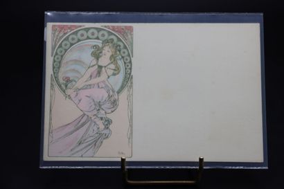 MUCHA Alphonse (1860-1939). Une carte postale...
