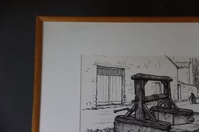 Raymond SIMONIN (1907-1998). Gravure d'un...