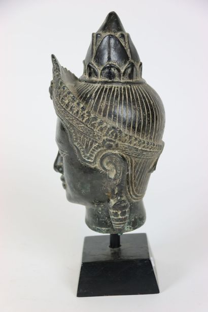 ASIA Head of Buddha of black color on its...