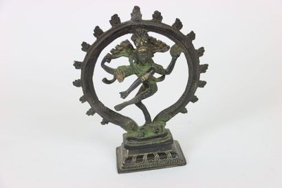 ASIA (INDIA) : 2 subjects in patinated bronze...