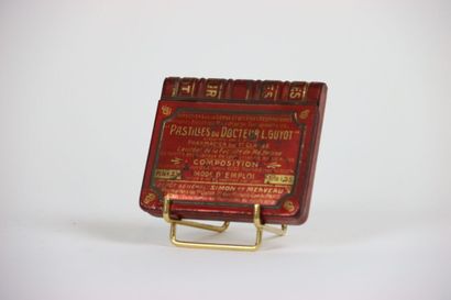 Objet publicitaire. Boite métallique. Circa...