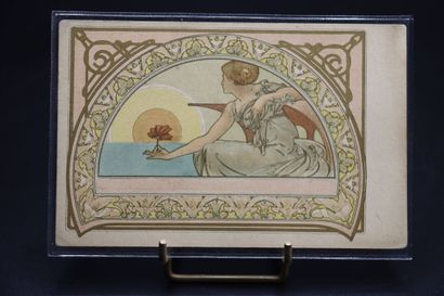 MUCHA Alphonse (1860-1939). Une carte postale...