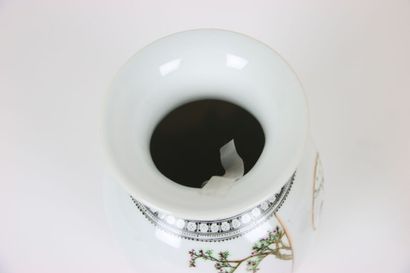 ASIE (CHINE) : Vase en porcelaine émaillée...