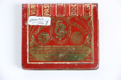 Objet publicitaire. Boite métallique. Circa...