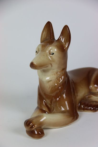 Saint Clément céramique: Chien berger allemand....