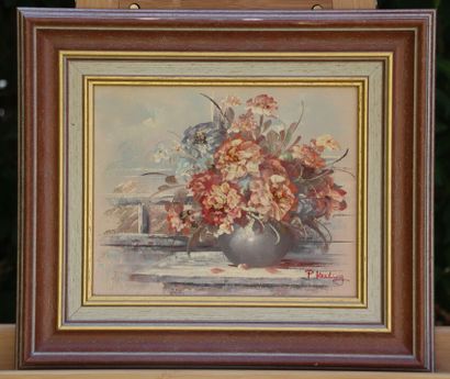 École du XXème. Huile sur panneau. 
