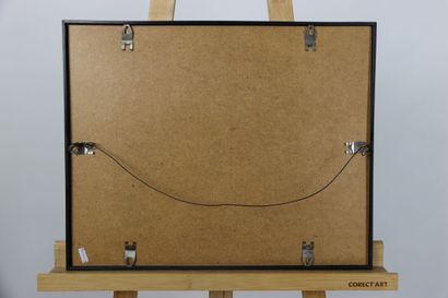 EGYPTE. Peinture sur papyrus. Signé en bas...
