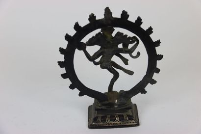 ASIA (INDIA) : 2 subjects in patinated bronze...