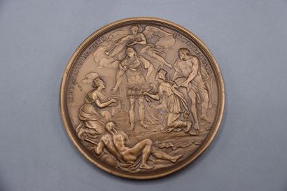 Lot de 6 médailles en bronze dont une au...