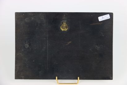 Plaque en relief en bois. Allégorie de l'odyssée....