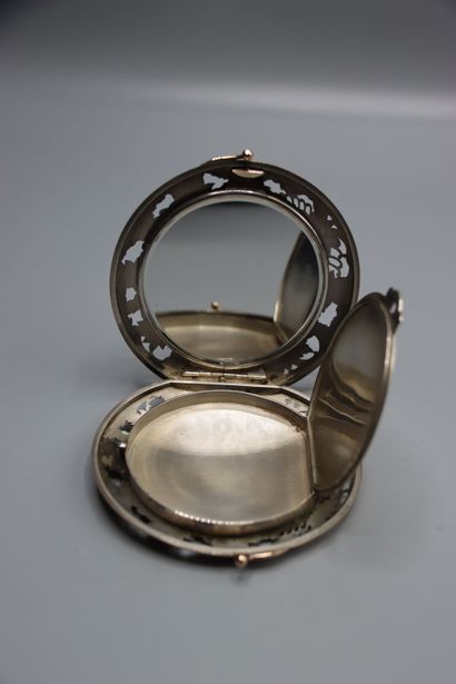 BOUCHERON PARIS. Circular silver and vermeil...