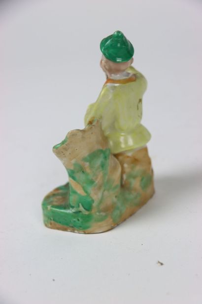 CHINA. Meeting of 3 objects in earthenware,...
