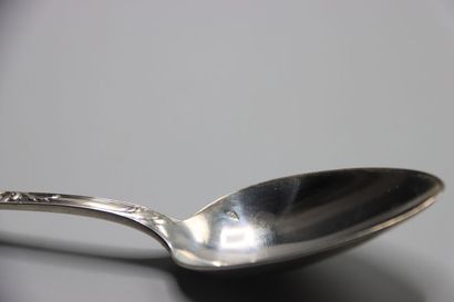 SILVER. Twelve forks and twelve spoons in...