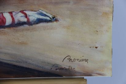 École du XXe siècle. Atelier de peintre....