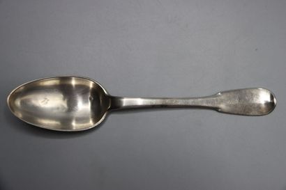 ARGENTERIE. Quatre cuillères en argent du...