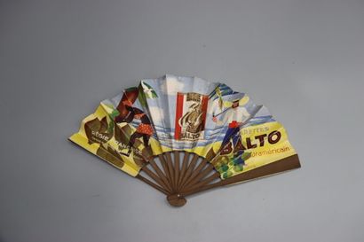 Small advertising fan highlighting BALTO...
