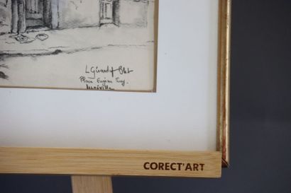 Lydie Girardot Blet. Fusain de la place Eugène...