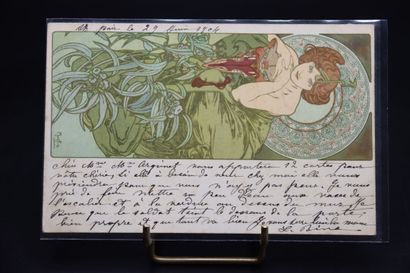MUCHA Alphonse (1860-1939). Une carte postale...