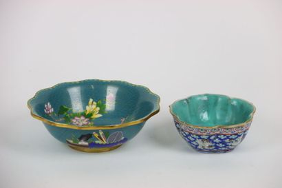 ASIE (CHINE) : Lot de cloisonnés, comprenant...