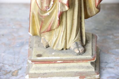 Vierge
en bois sculpté et doré. Hauteur :...