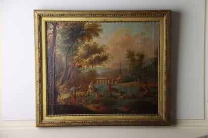 Chasse aux cerfs
School of JB CLAUDOT. Oil...