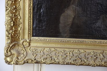 Portrait de gentilhomme en habit de taffetas,...