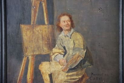 Portrait de callot. 
School of the XIXth...