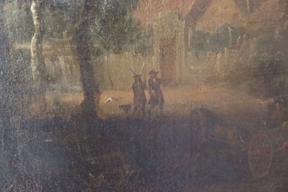 Paysage animé
Dutch school XVIIIth century....
