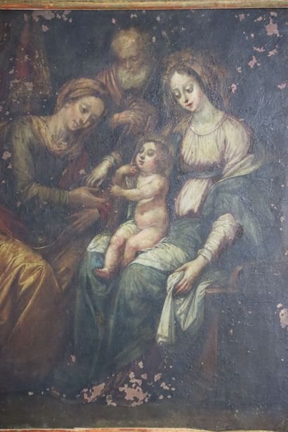 La sainte Famille
Flemish school of the XVIIth....