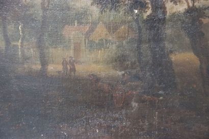 Paysage animé
Dutch school XVIIIth century....