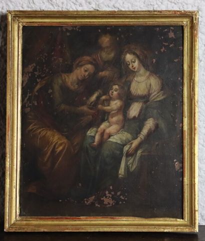 La sainte Famille
Flemish school of the XVIIth....