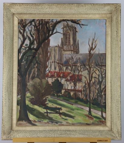 C. MULLER ? view of the church Saint Pierre...