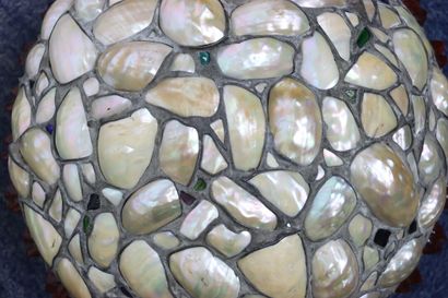 American glass suspension with mother-of-pearl...