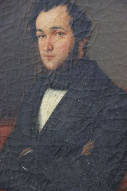 French school of the 19th century. Portrait...