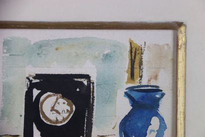 Yves BRAYER (1907-1990). Bollard clock on...
