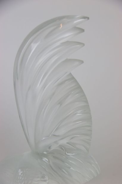 LALIQUE France. Sculpture in polished and...