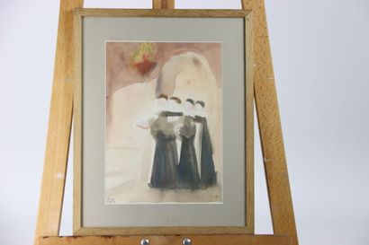 Dora MAAR (1907-1997).the procession.watercolor...