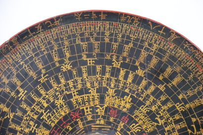CHINA. Late Qing dynasty compass, Canton,...