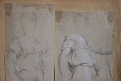 Hippolyte FLANDRIN (1809-1864). Study. Graphite...