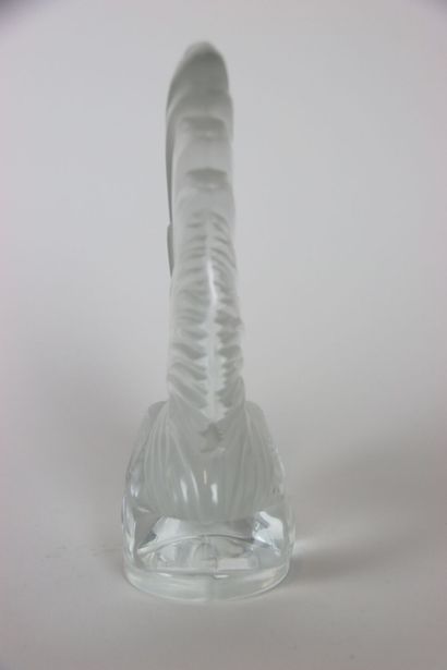 LALIQUE France. Sculpture in polished and...