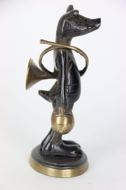 Bronze statuette representing a Boar and...