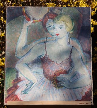 School of the XXth century, Dancers, oil...