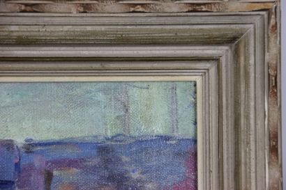 DUBOIS Raphaël (1888-1960).a bridge in Marseille....