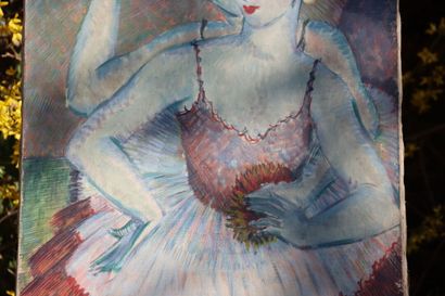 School of the XXth century, Dancers, oil...