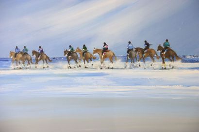 Victor SPAHN (born in 1949). Horses by the...