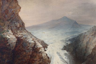 Paysage
School of the XIXth century, Landscape...
