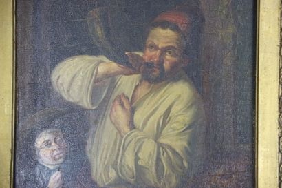 D'après F. Van Merys. Le SONNEUR de COR à...