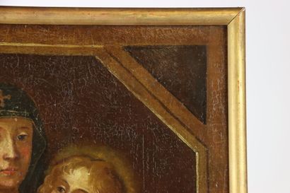 École du XVIIIe siècle. La Vierge de saint...
