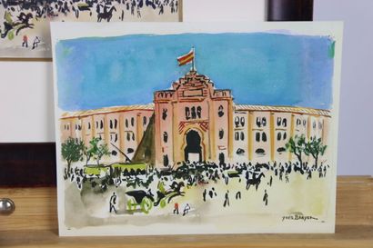 Yves BRAYER (1907-1990). Souvenir of Spain....