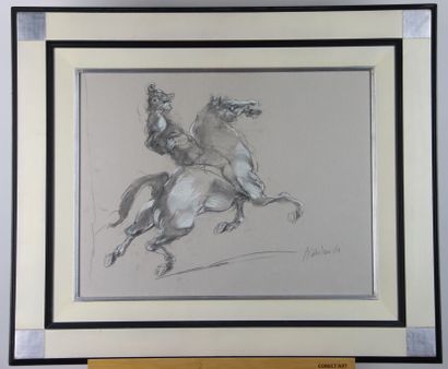 Claude WEISBUCH (1927 - 2014). The rider....